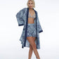 Kimono, Bukit Blue, elegance, grace, comfort, sensuality, satin, silk, luxury, unisex, bali, new, batik