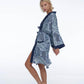 Kimono, Bukit Blue, elegance, grace, comfort, sensuality, satin, silk, luxury, unisex, bali, new, batik