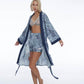 Kimono, Bukit Blue, elegance, grace, comfort, sensuality, satin, silk, luxury, unisex, bali, new, batik